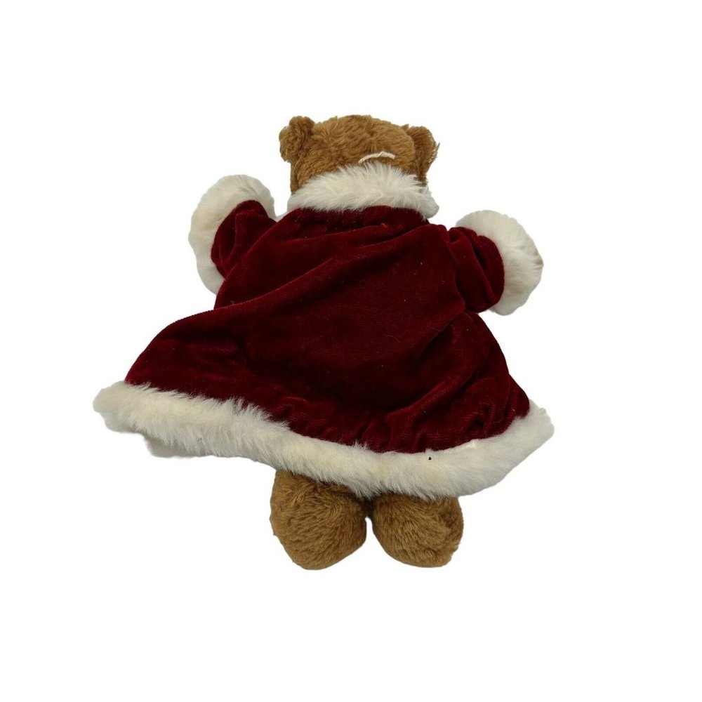 Plushland Christmas Bear 2000 March Of Dimes Brown Bear Christmas Coat NO HAT - Picture 4 of 5